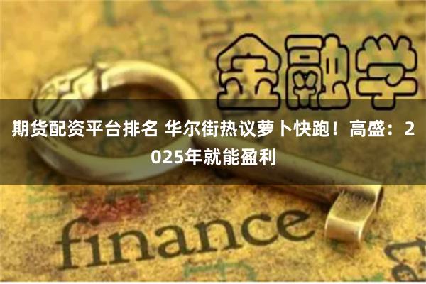 期货配资平台排名 华尔街热议萝卜快跑！高盛：2025年就能盈利